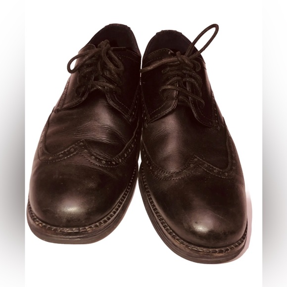 - Men's Cole Haan Original Grand
Shortwing‎ Wing Tip Derby Shoe Black 11.5 M - Picture 3 of 15